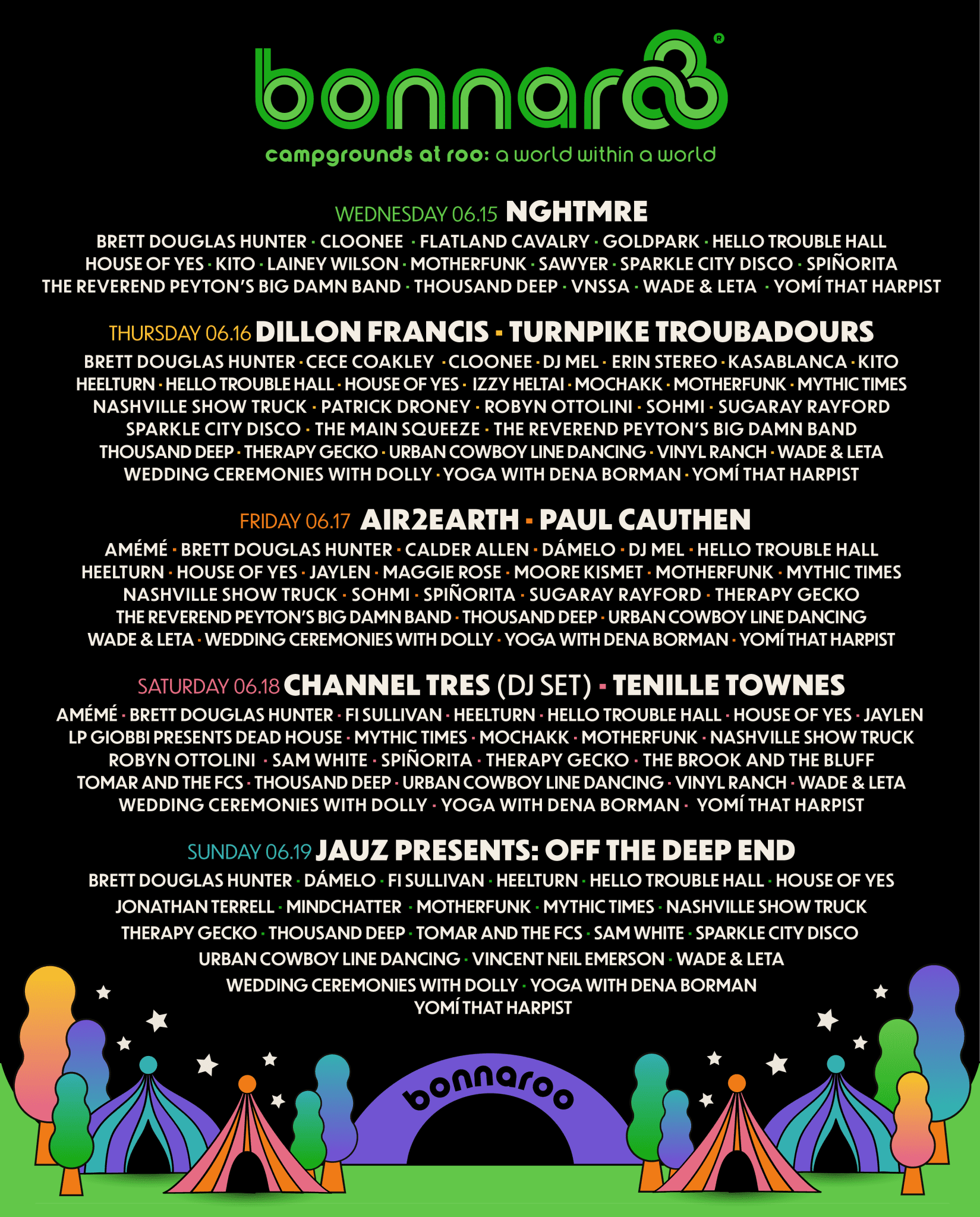 Bonnaroo Announces Camping Plaza Lineups | Nashville.com