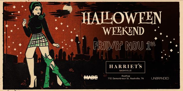 Harriet's Rooftop Nashville Halloween Weekend Party 2024