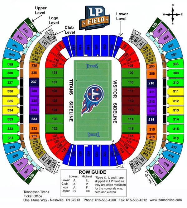 Tennessee Titans Stadium Seating Map Elcho Table