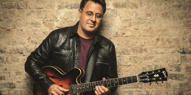 Vince Gill performing live in 2025