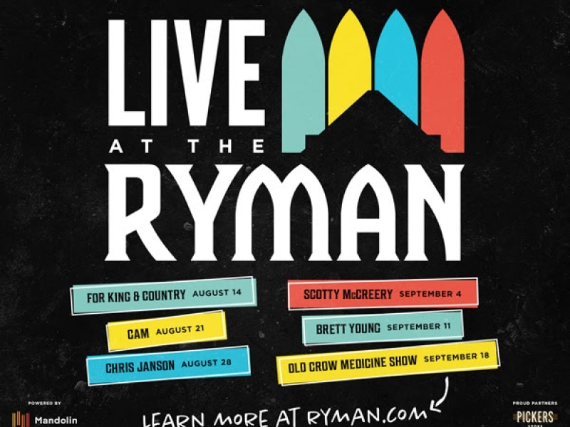 Ryman Auditorium Launching First-Ever Livestream Concert Series