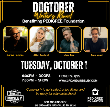 "Dogtober" Writers Round to benefit PEDIGREE Foundation