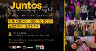 Juntos Community Night, Love and Exile Winery and Bar