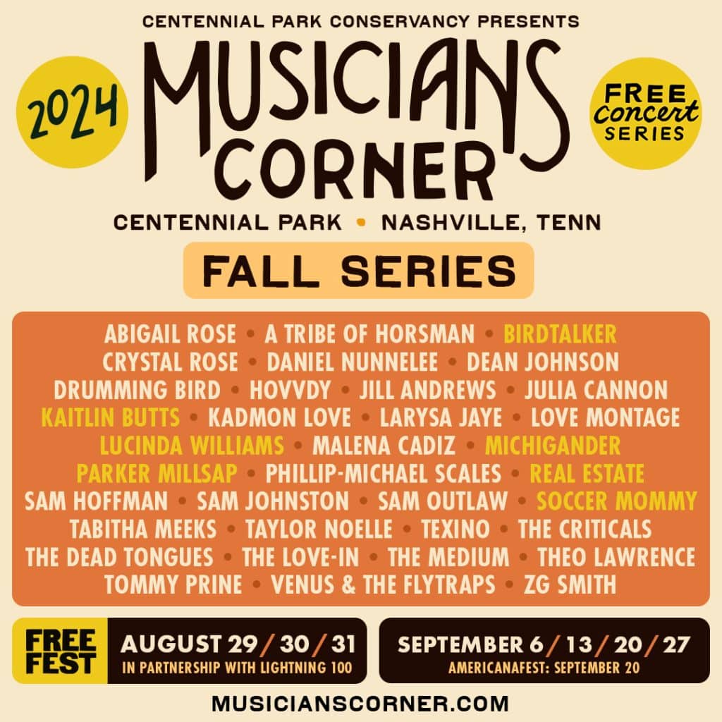 Musicians Corner Fall Series 2024, Nashville