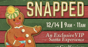 Ginger-Snapped Holiday Event: Santa Pics + Gingerbread House Contest