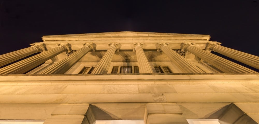 Tennessee State Capitol in Nashville Facade