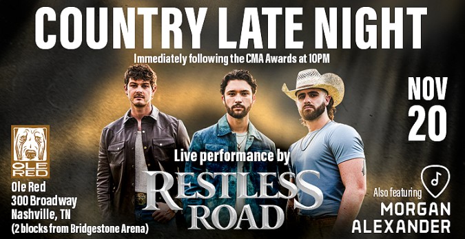 CMA Awards Country Late Night After Party Tickets, Ole Red, Nashville, 11/20/24