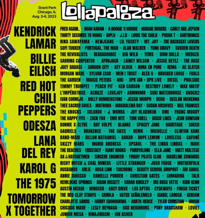 Lollapalooza Tickets, 4 Day Pass, Lineup 2024 Chicago