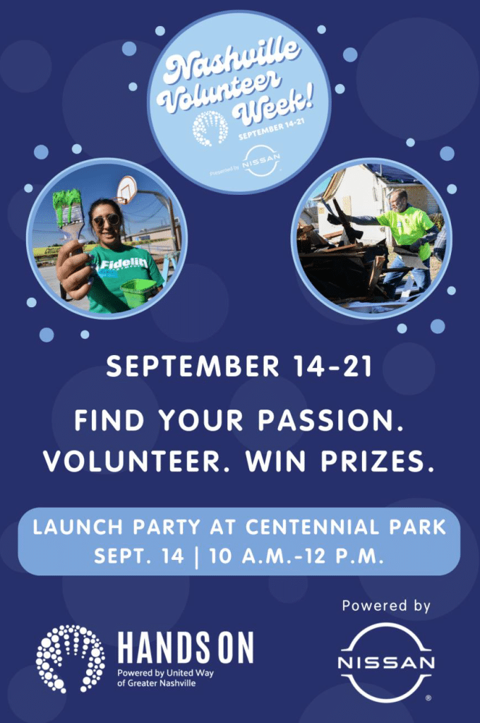 Find Your Passion during Nashville Volunteer Week!