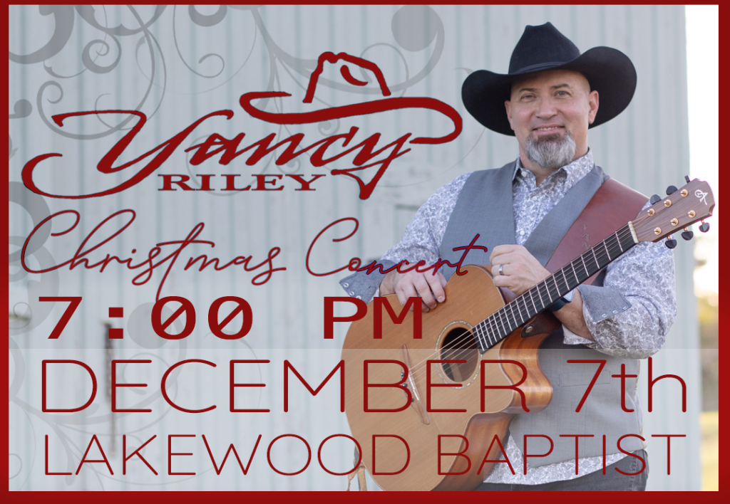 YANCY Riley – Christmas Concert, Lakewood Baptist Church